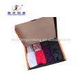 ¡Colores personalizados! Ropa interior negra de los hombres Caja de embalaje de papel Cajas plegables